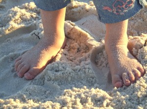 Little Sandy Toes on the Beach